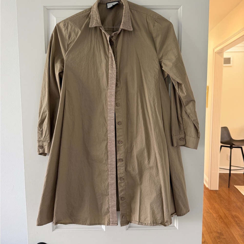 Tuckernuck Tan Midi Shirt Dress